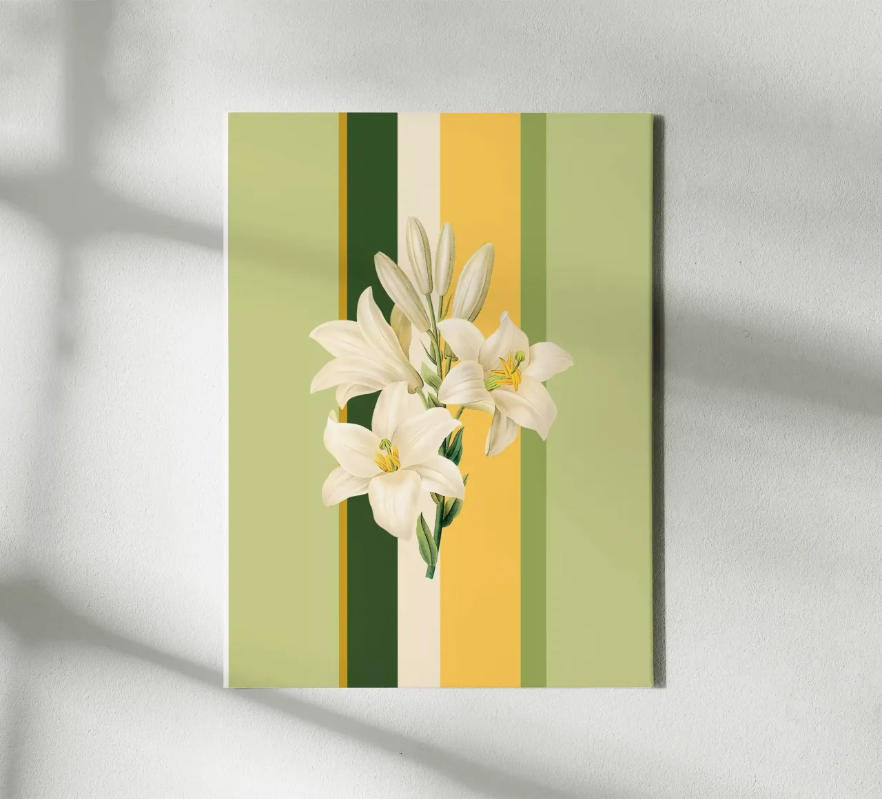 Belle Botanica 2 Lilien tela con Cornice a cassetta da superprint