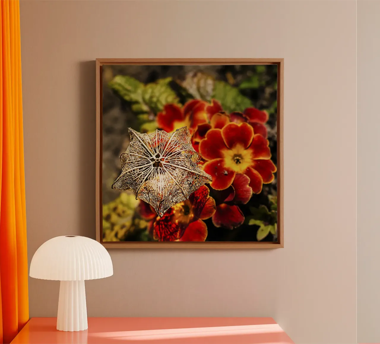 Delicate Natuurjuwelen - Kunstdruk canvas met Baklijst van jay