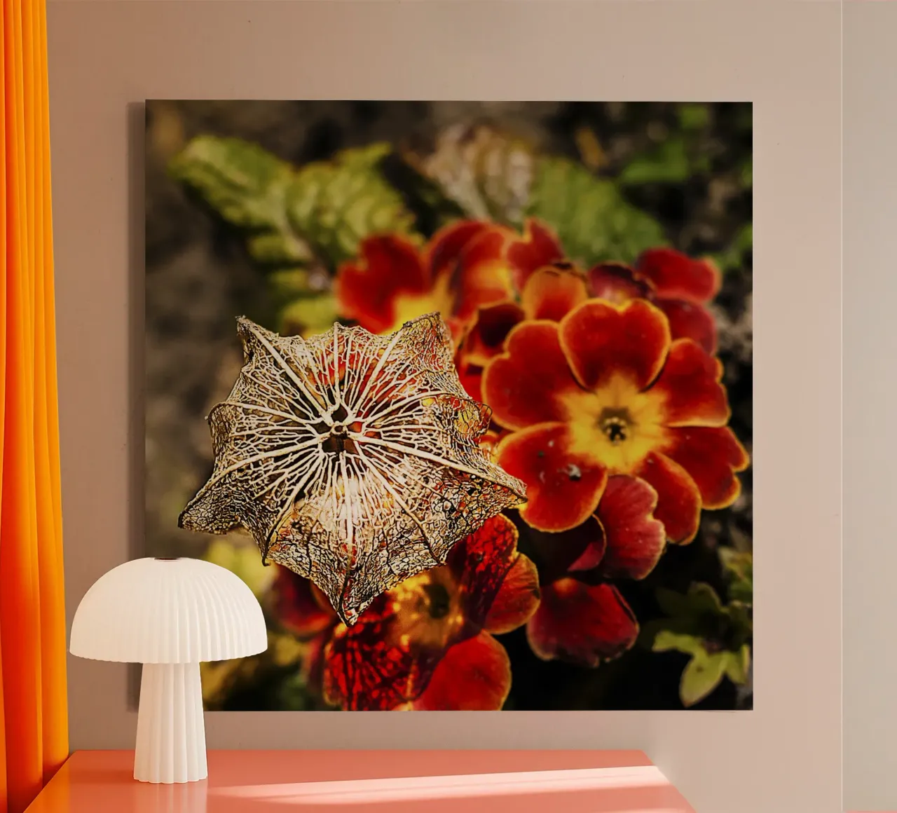 Delicate Natuurjuwelen - Kunstdruk canvas met Baklijst van jay