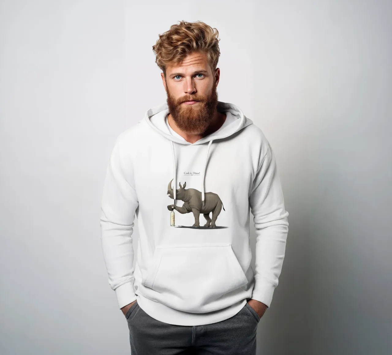 Cork it, Dürer! (Titled) felpa con cappuccio da Rob Art | Illustration