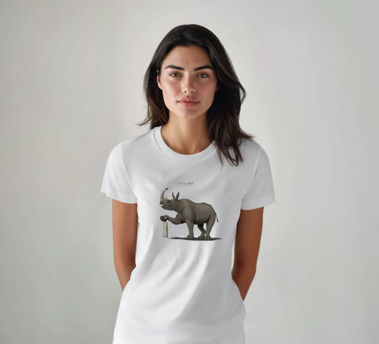 Cork it, Dürer! (Titled) t-shirt da Rob Art | Illustration