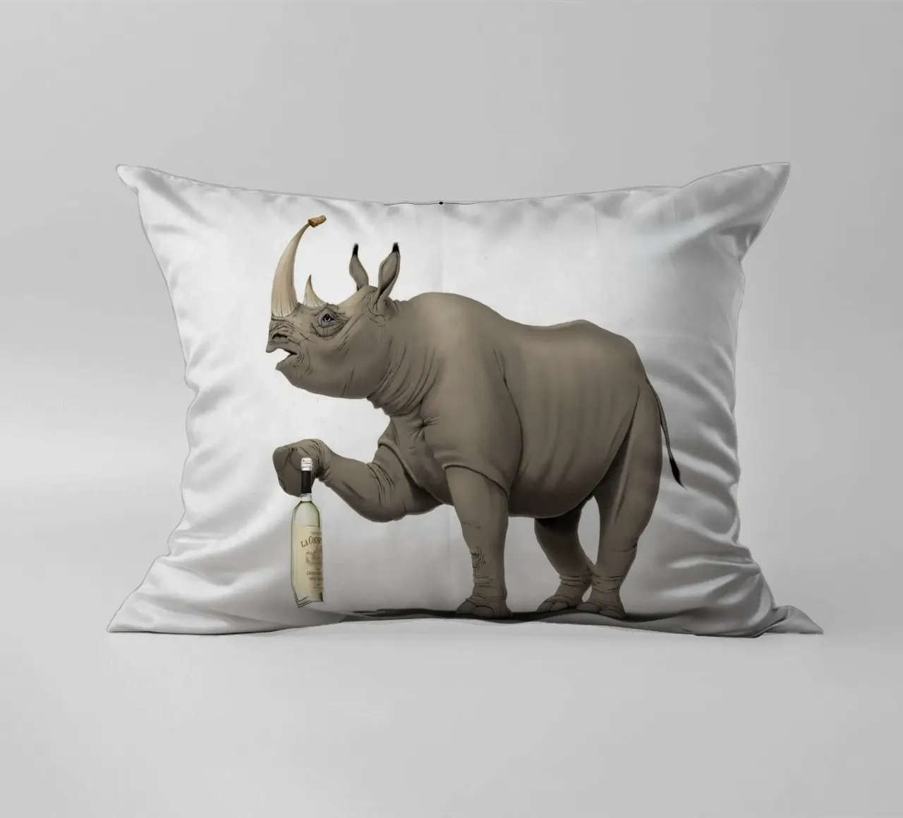 Cork it, Dürer! (Titled) cuscino da Rob Art | Illustration