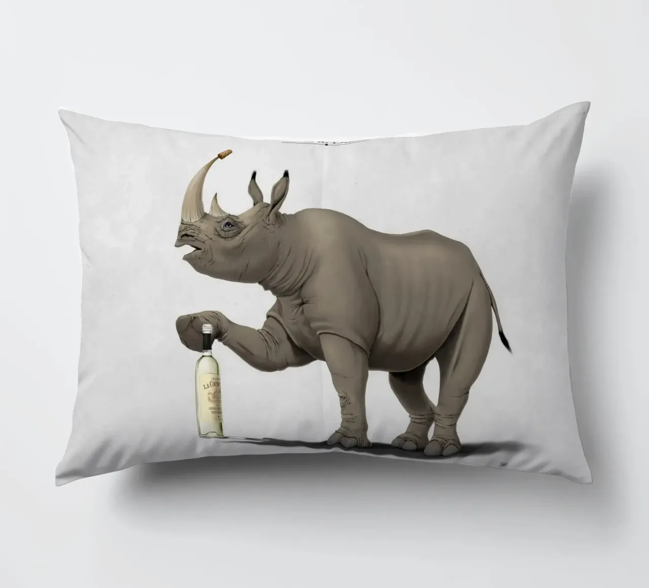 Cork it, Dürer! (Titled) cuscino da Rob Art | Illustration