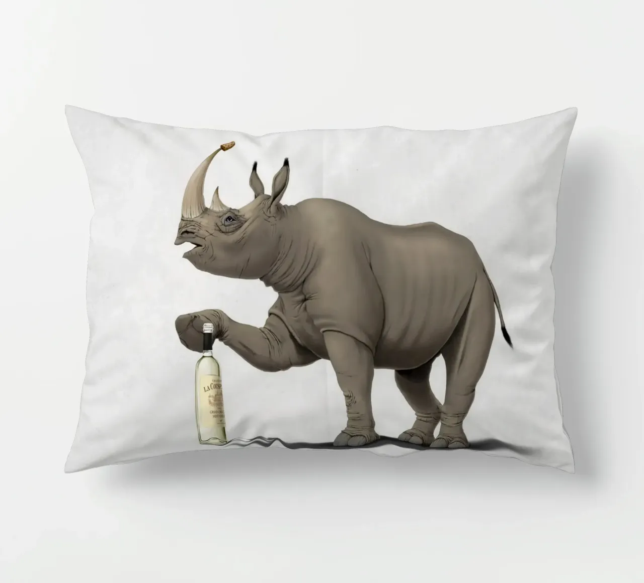 Cork it, Dürer! (Titled) cuscino da Rob Art | Illustration