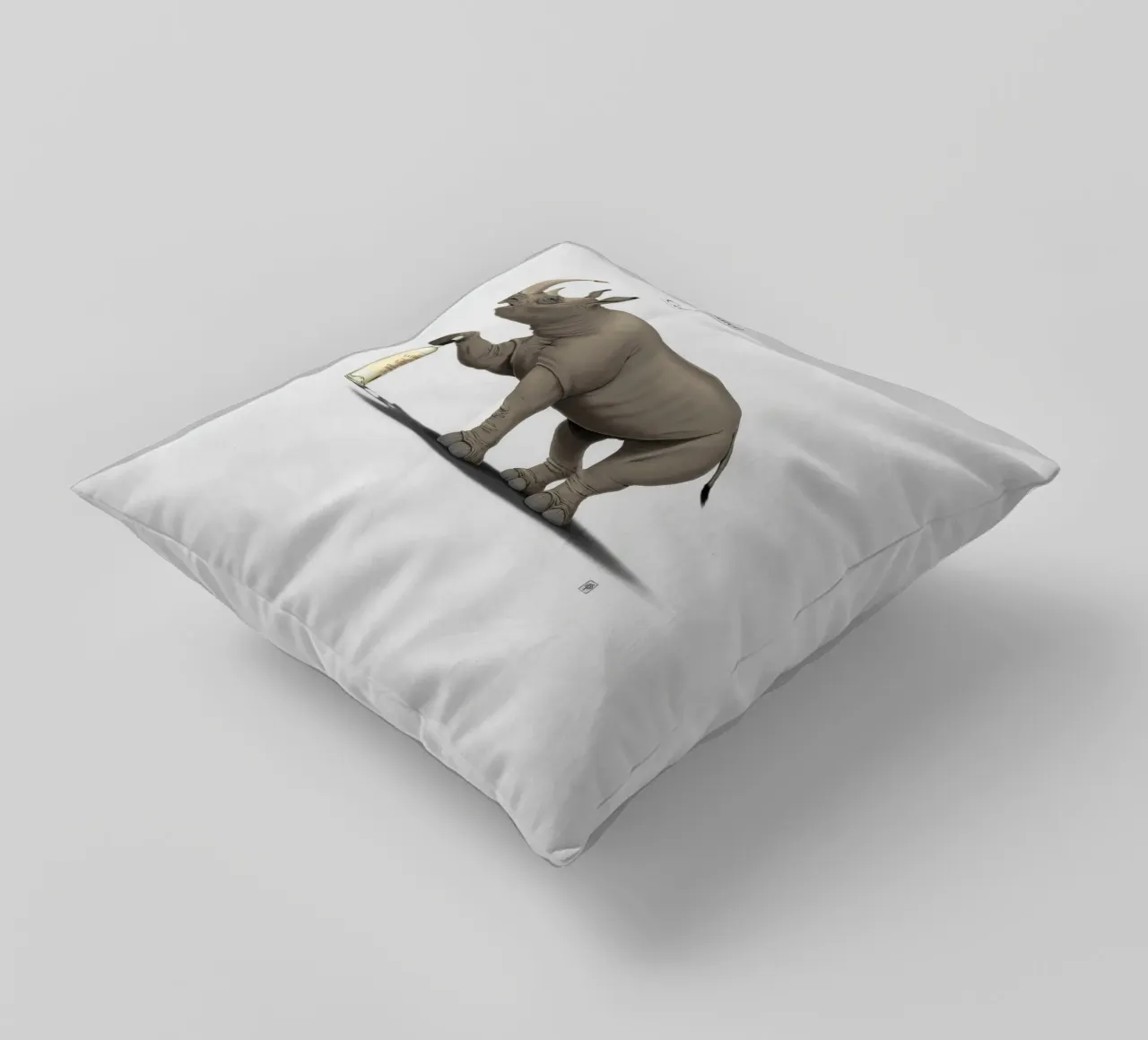 Cork it, Dürer! (Titled) cuscino da Rob Art | Illustration