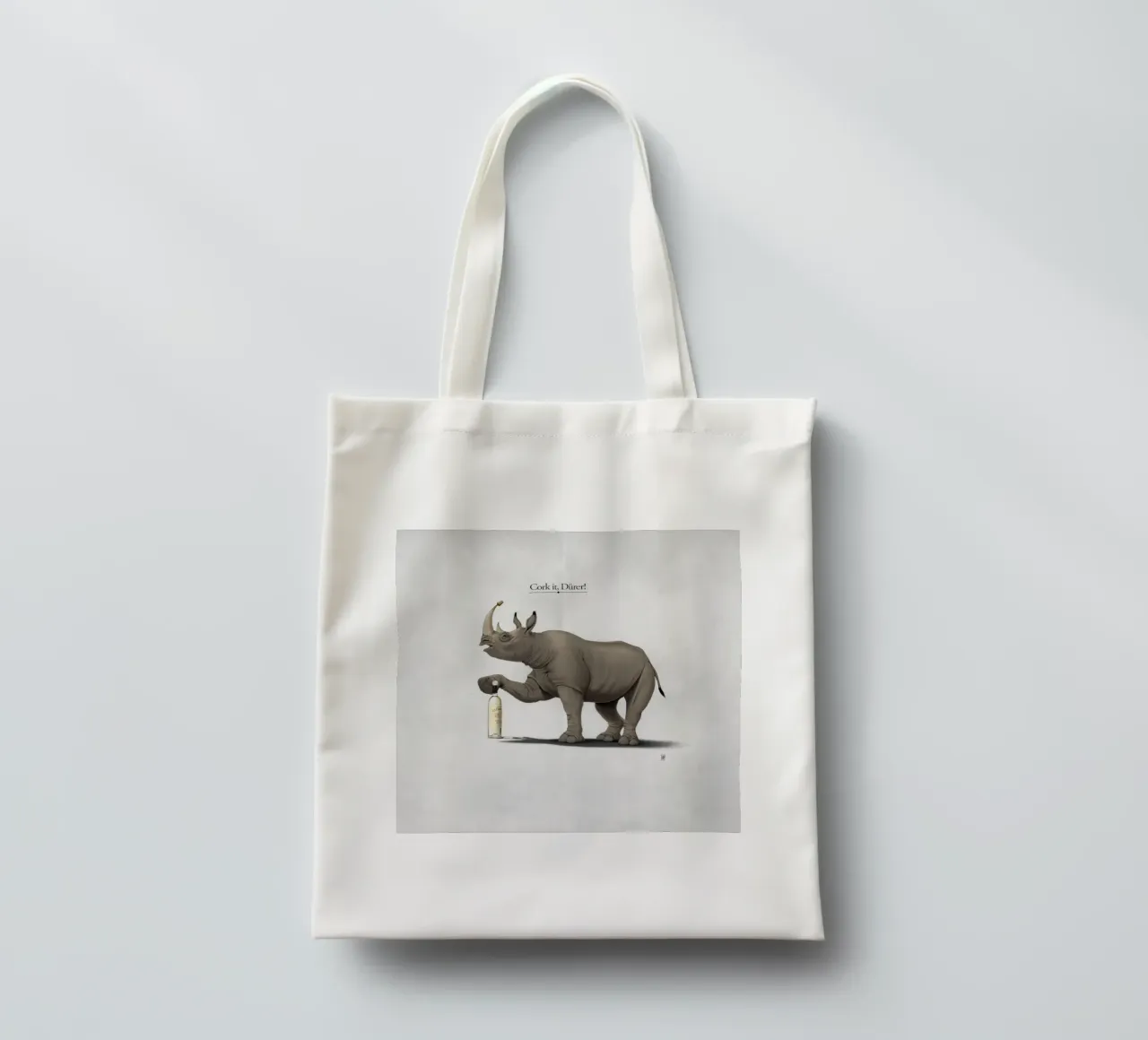 Cork it, Dürer! (Titled) borsa in juta da Rob Art | Illustration