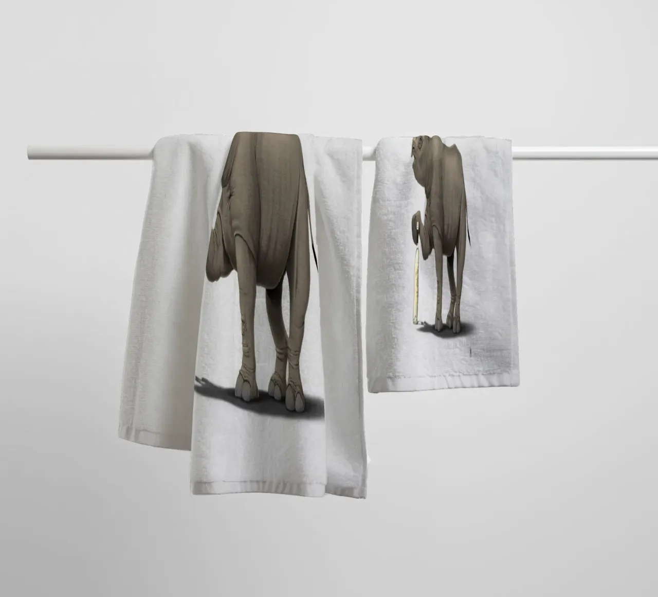 Cork it, Dürer! (Titled) asciugamano da bagno da Rob Art | Illustration