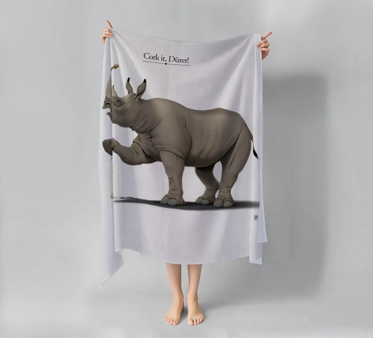 Cork it, Dürer! (Titled) telo mare da Rob Art | Illustration