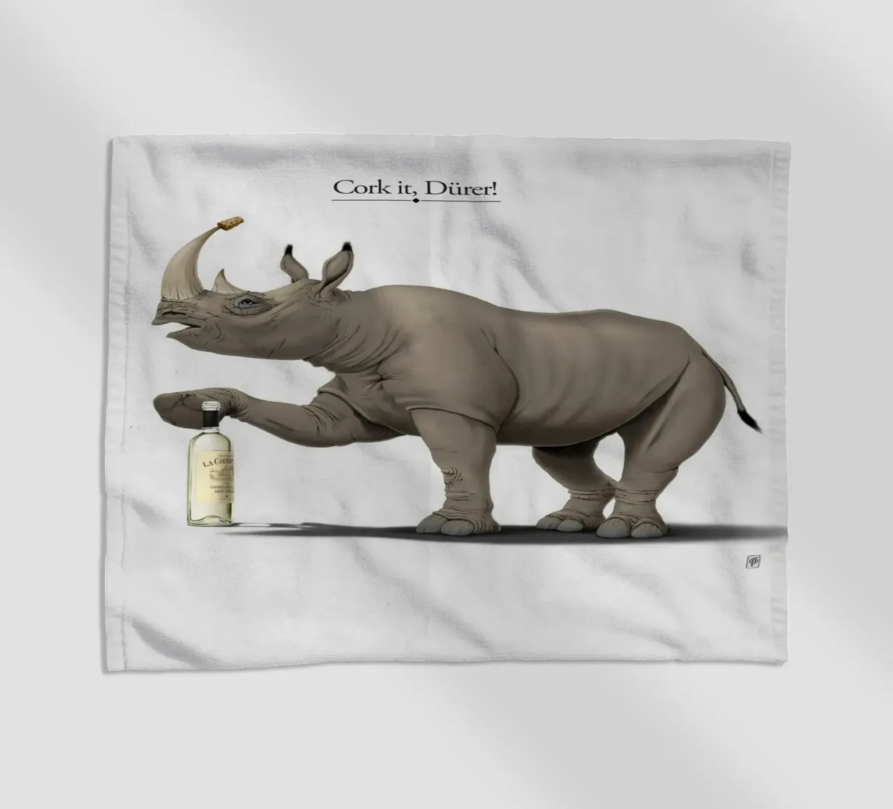 Cork it, Dürer! (Titled) telo mare da Rob Art | Illustration