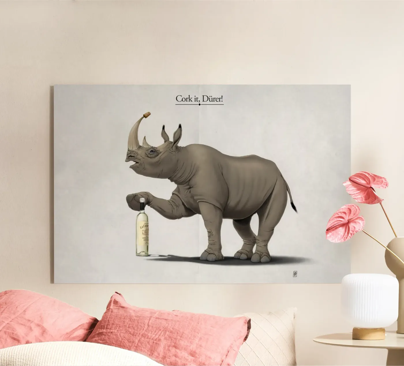 Cork it, Dürer! (Titled) plexiglass da Rob Art | Illustration