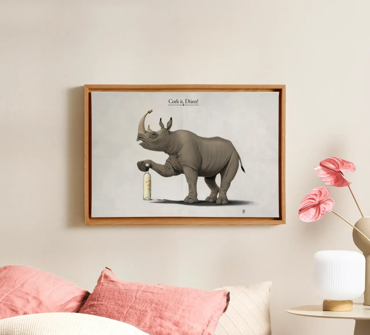 Cork it, Dürer! (Titled) tela da Rob Art | Illustration