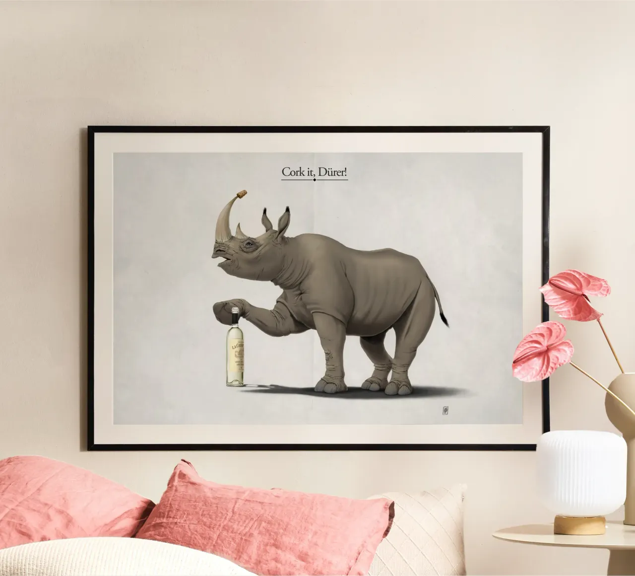 Cork it, Dürer! (Titled) carta hahnemühle da Rob Art | Illustration