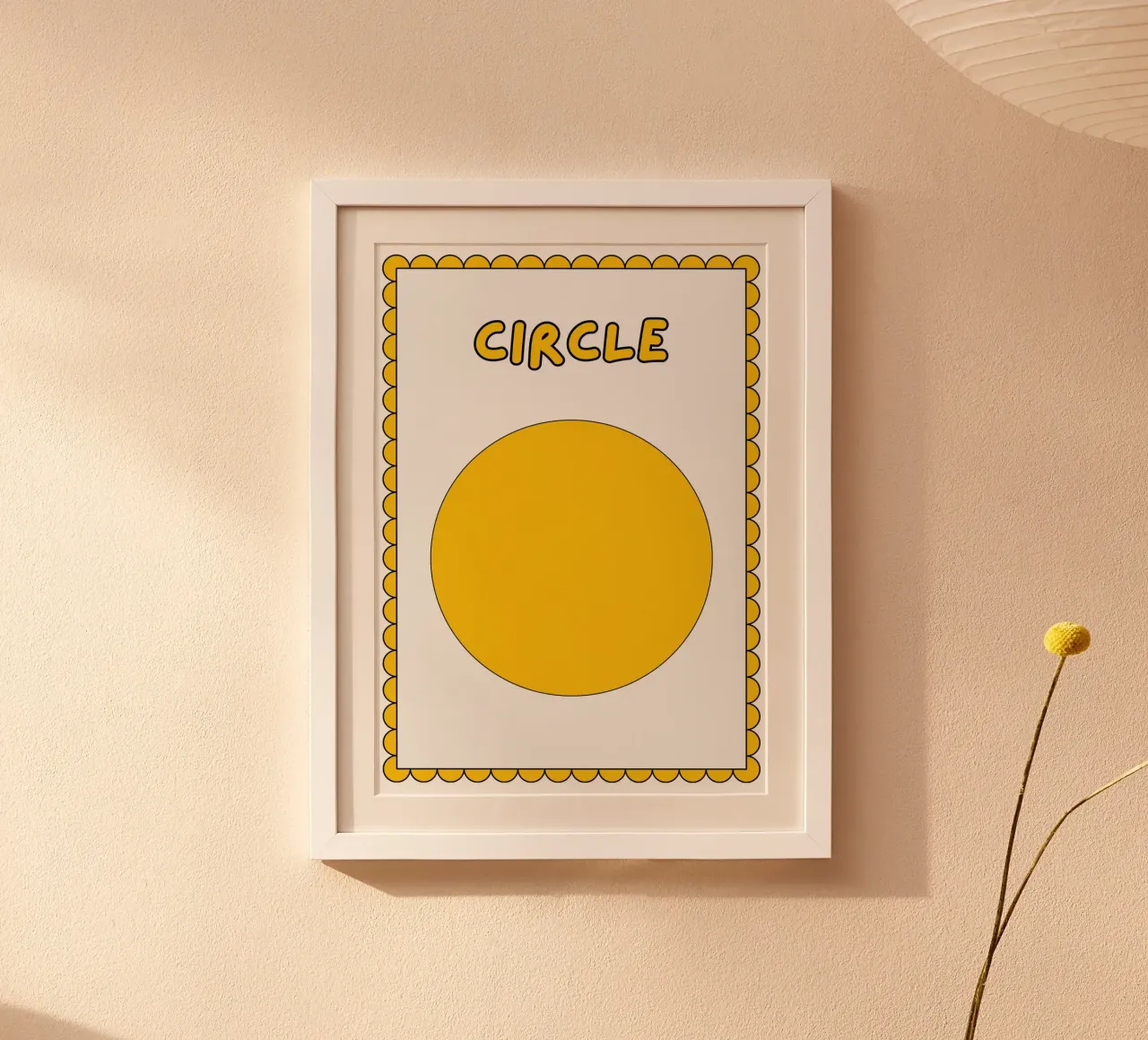 Poster a forma di cerchio - Arte per la cameretta dei bambini poster da vintagepod