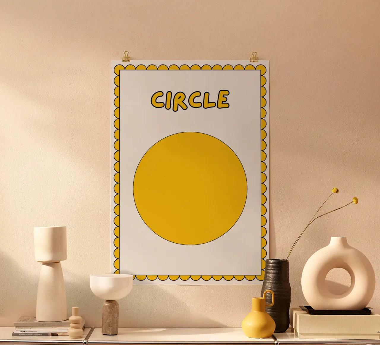 Poster a forma di cerchio - Arte per la cameretta dei bambini poster da vintagepod