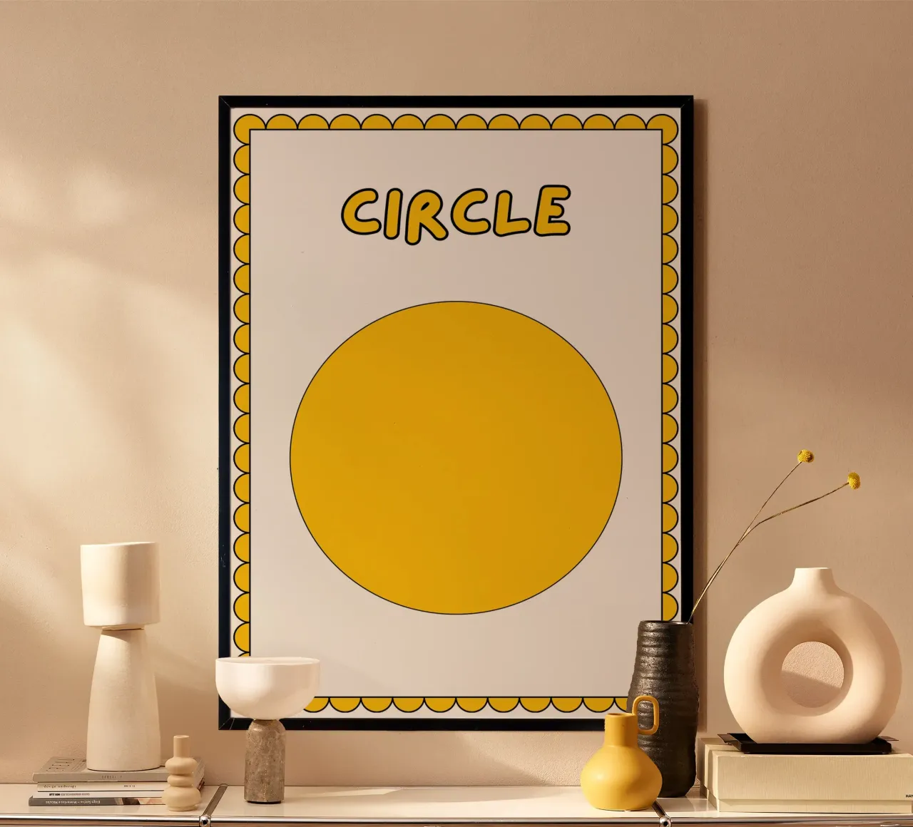 Poster a forma di cerchio - Arte per la cameretta dei bambini poster da vintagepod