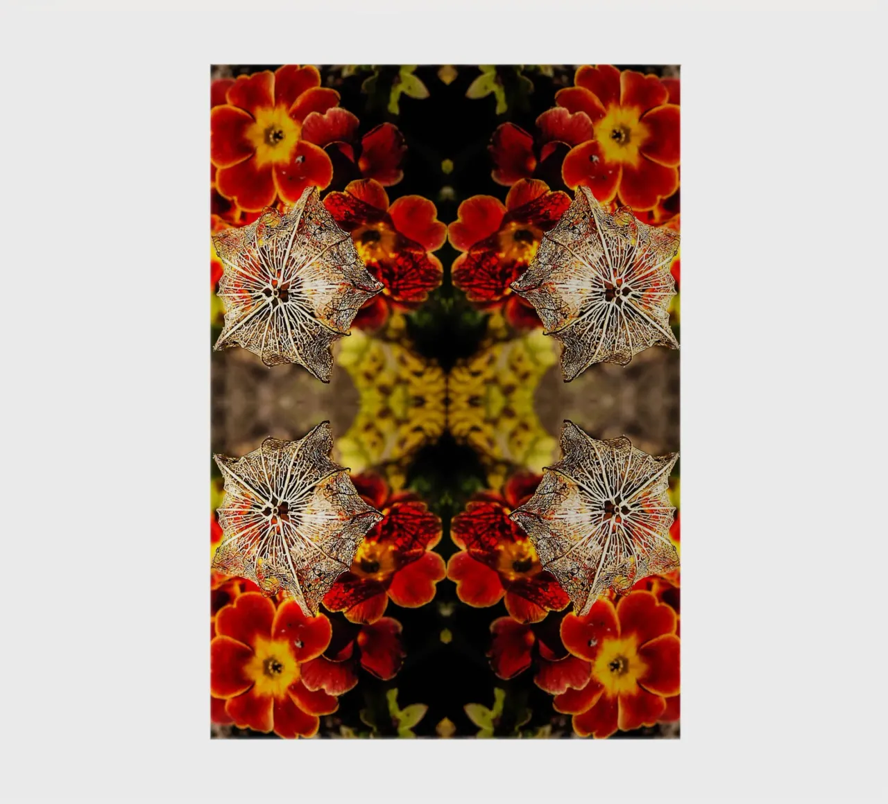 Mesmerized by your alien look – Mirroring Fine Art Print notebook by jay