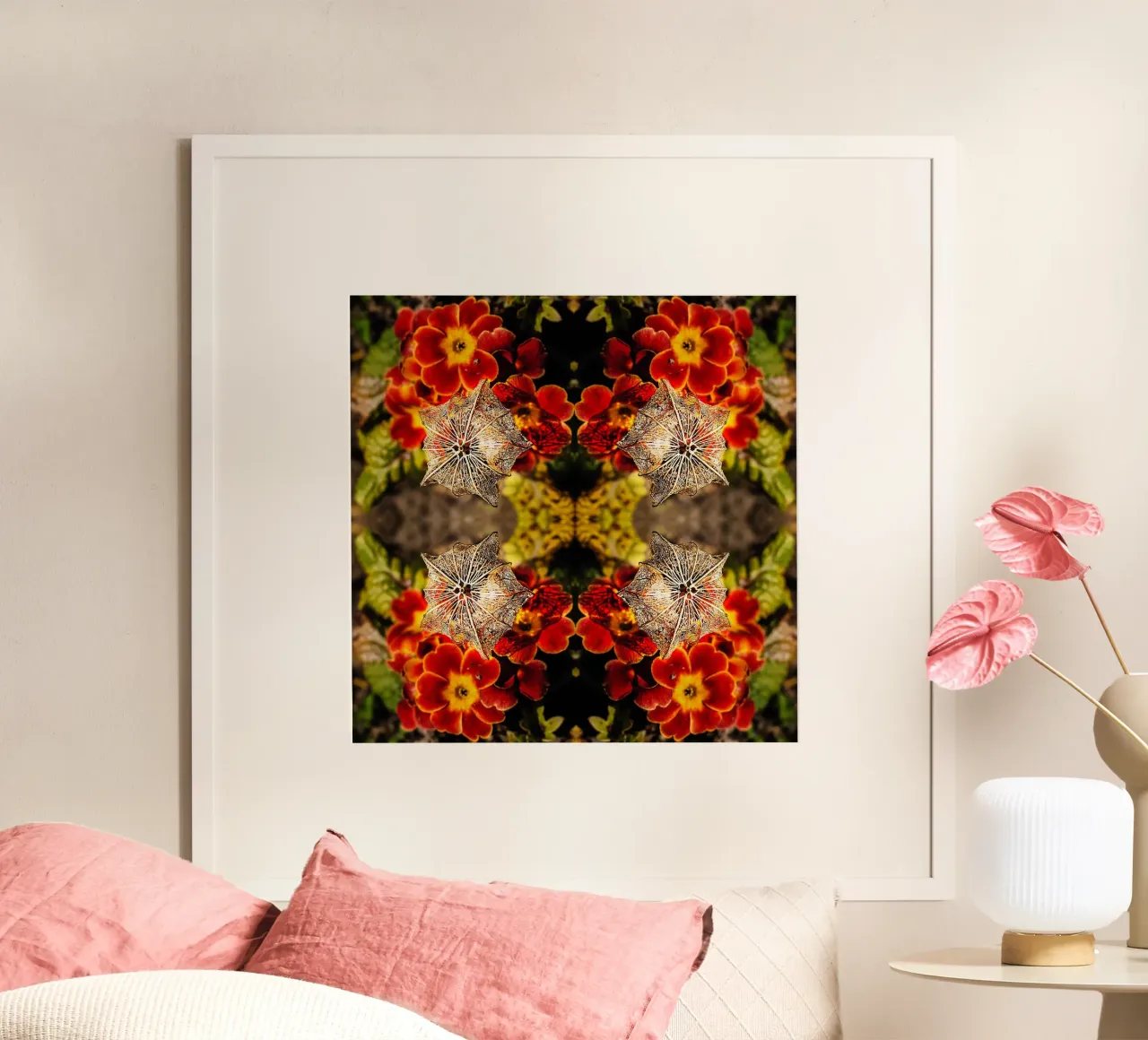 Mesmerized by your alien look – Mirroring Fine Art Print poster by jay