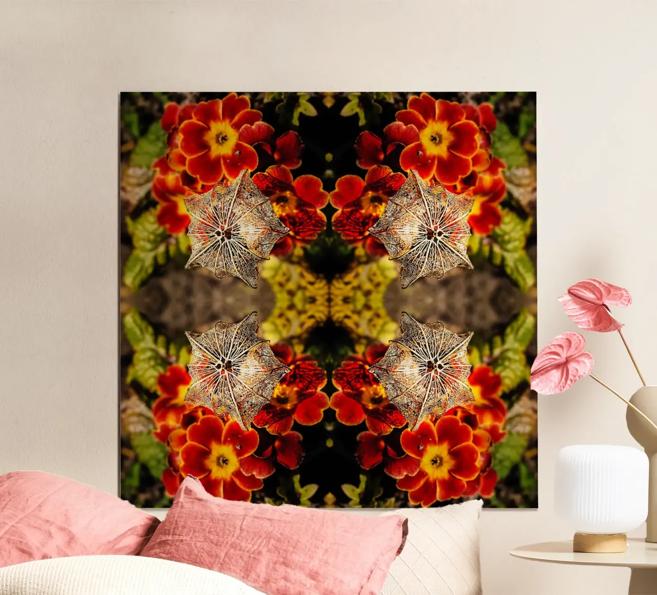 Mesmerized by your alien look – Mirroring Fine Art Print poster by jay