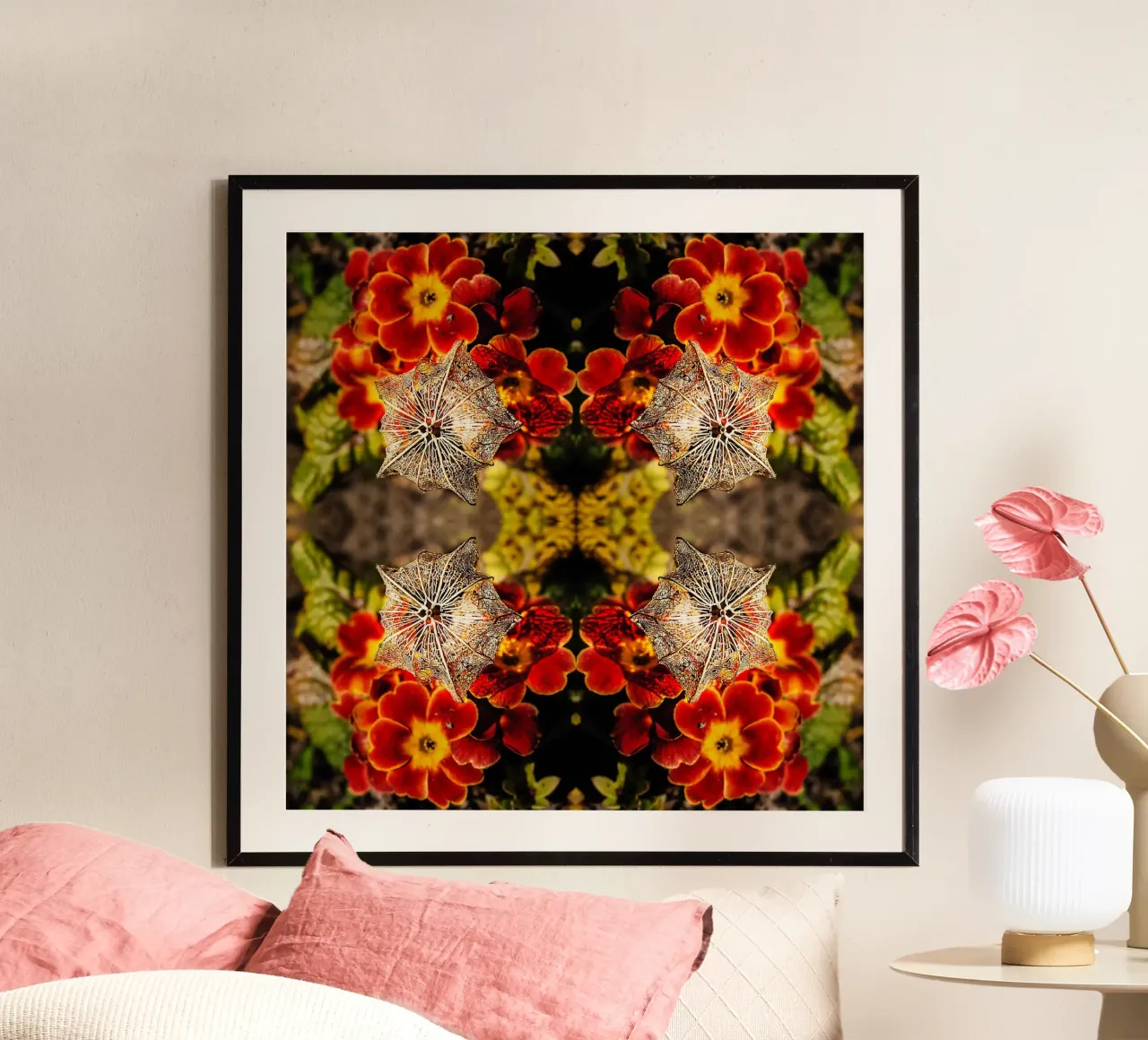 Mesmerized by your alien look – Mirroring Fine Art Print poster by jay