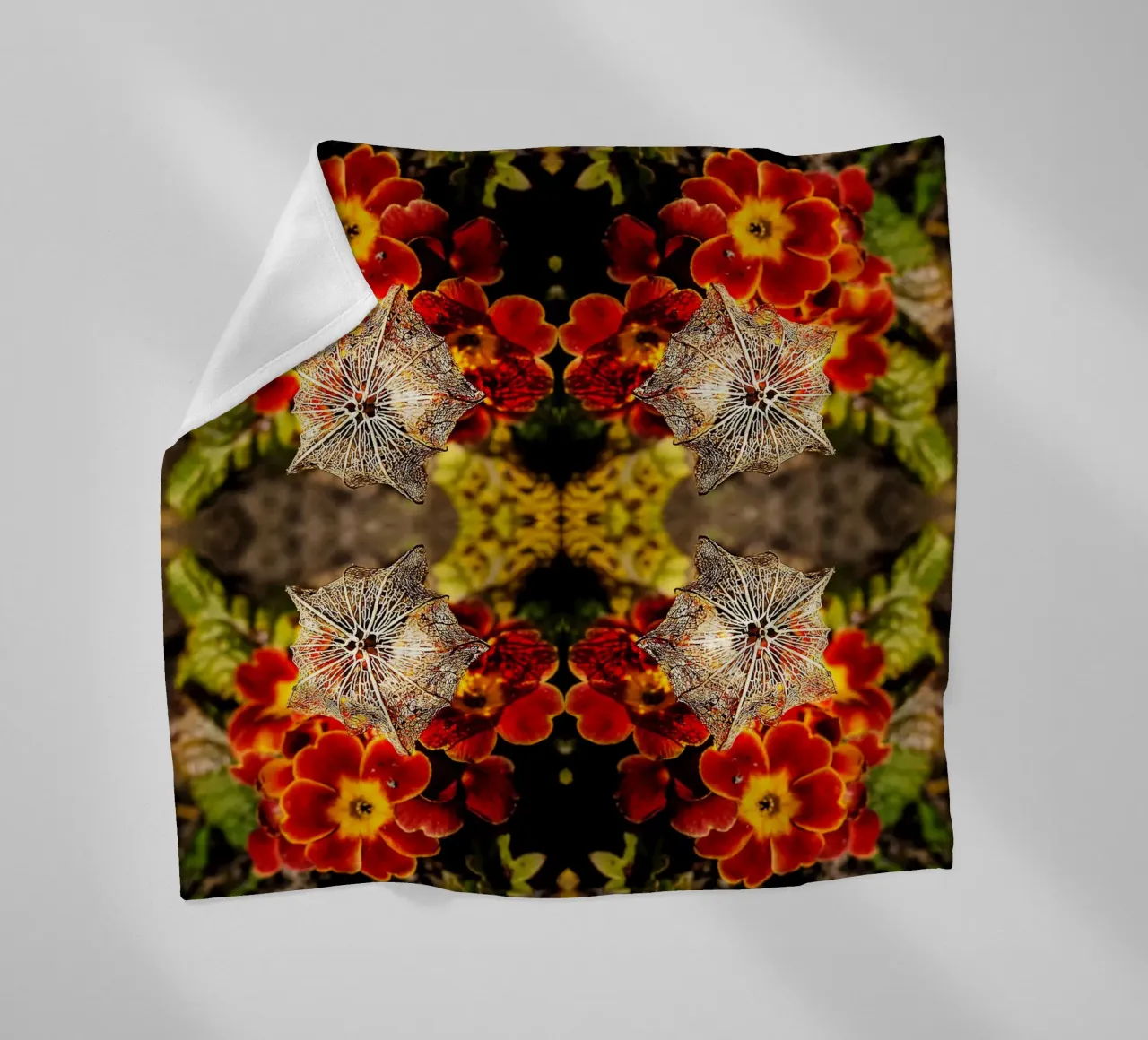 Mesmerized by your alien look – Mirroring Fine Art Print fleece blanket by jay