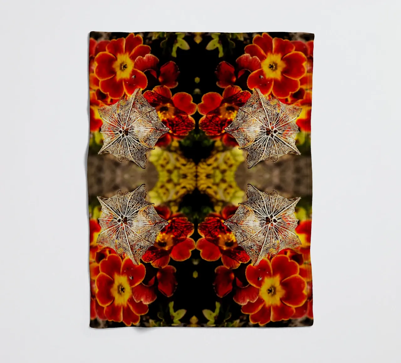 Mesmerized by your alien look – Mirroring Fine Art Print fleece blanket by jay