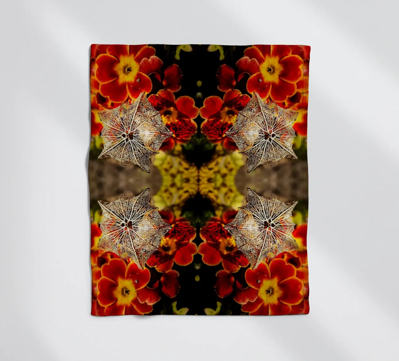 Mesmerized by your alien look – Mirroring Fine Art Print fleece blanket by jay