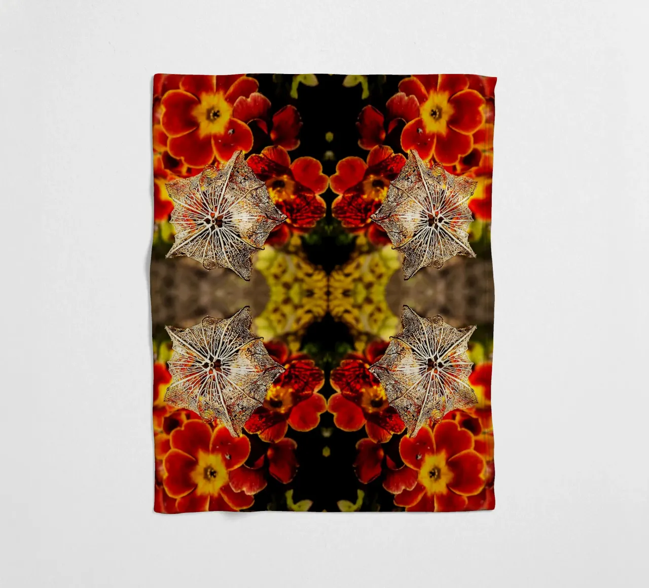 Mesmerized by your alien look – Mirroring Fine Art Print fleece blanket by jay