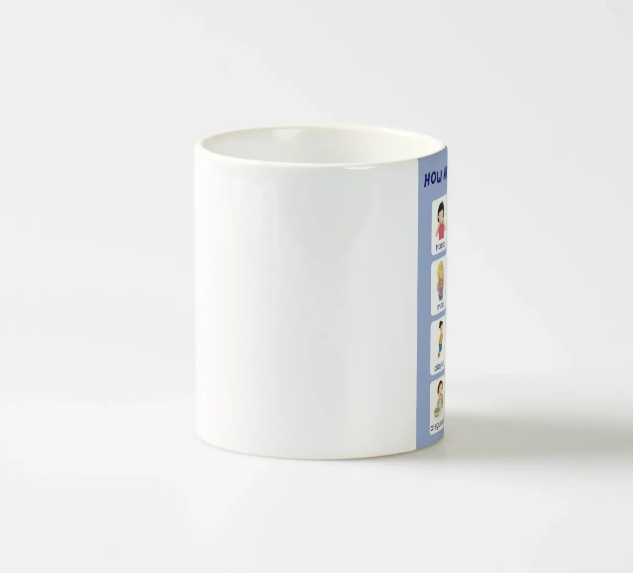 "Come ti senti?" Grafico delle emozioni per bambini tazza in ceramica da vintagepod