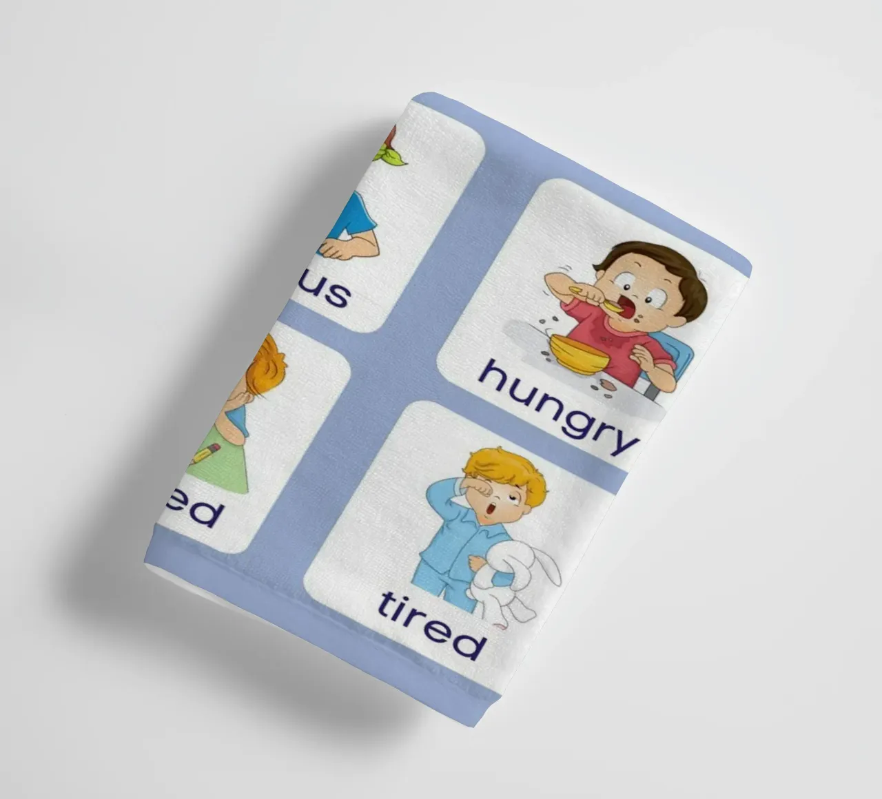 "Come ti senti?" Grafico delle emozioni per bambini asciugamano da bagno da vintagepod