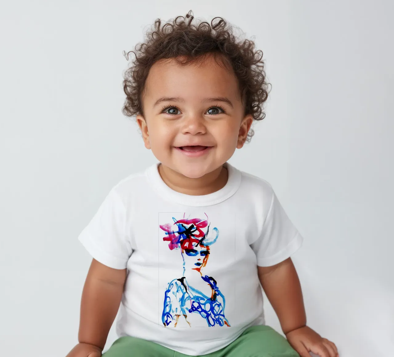 flower hat baby t-shirt by k i m