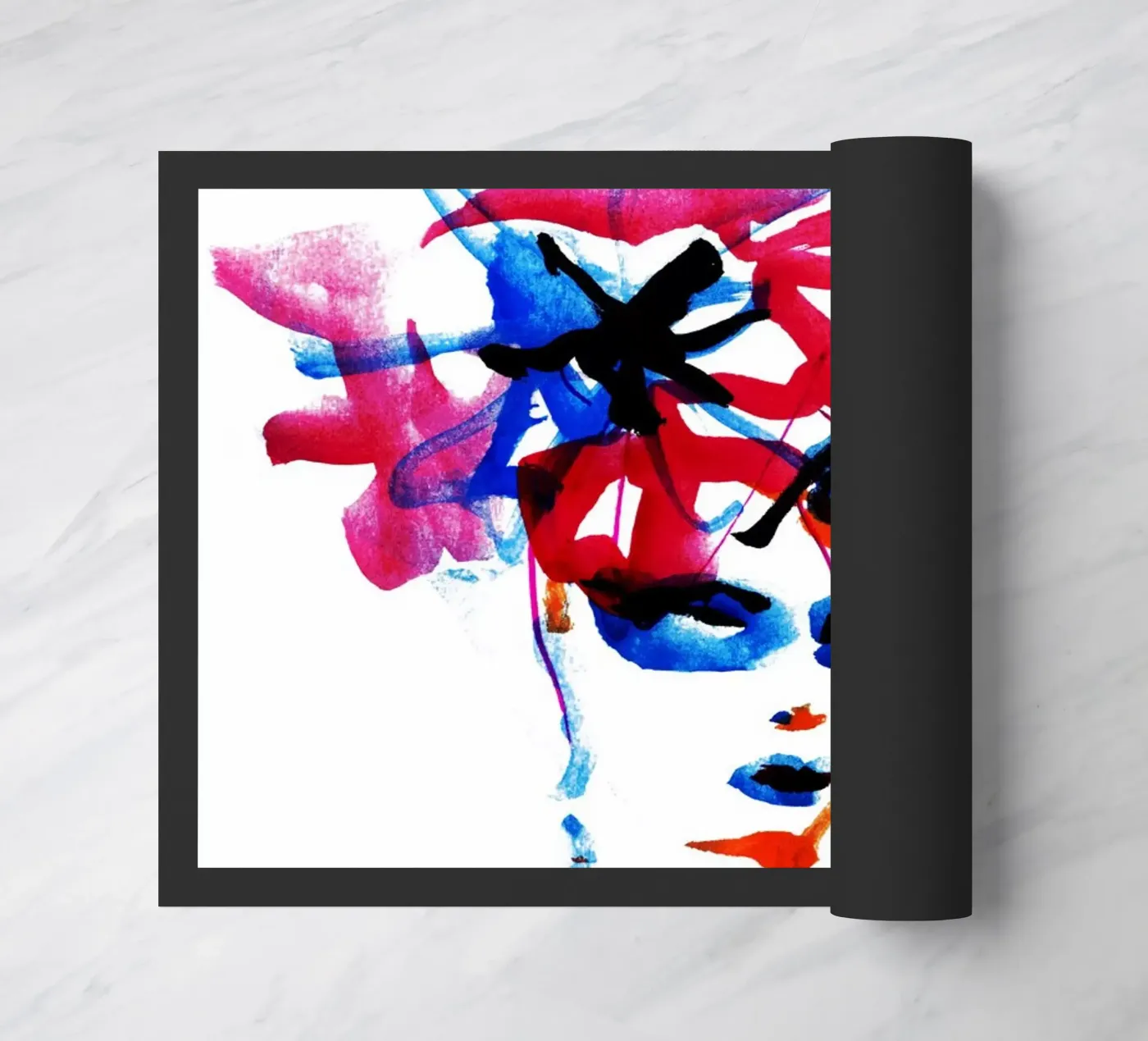 bloemenhoed deurmat van k i m