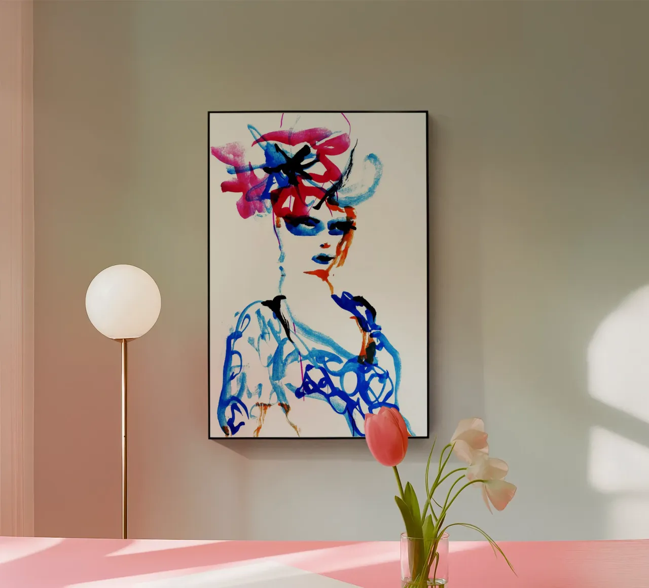 cappello a fiori plexiglass da k i m