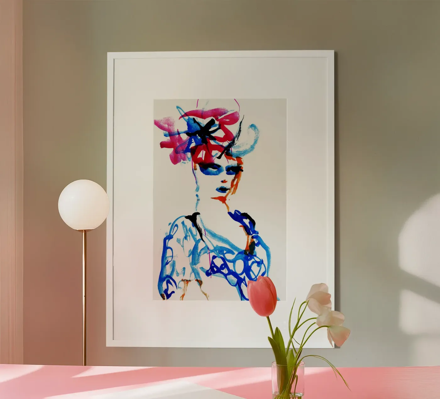 flower hat poster by k i m