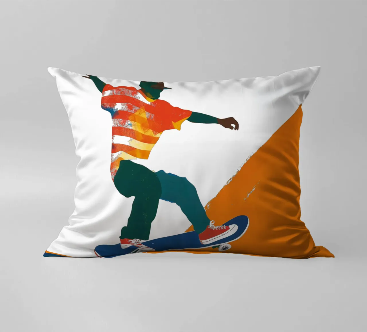 California Retro Skater Boy Vibes cuscino da Autofocus