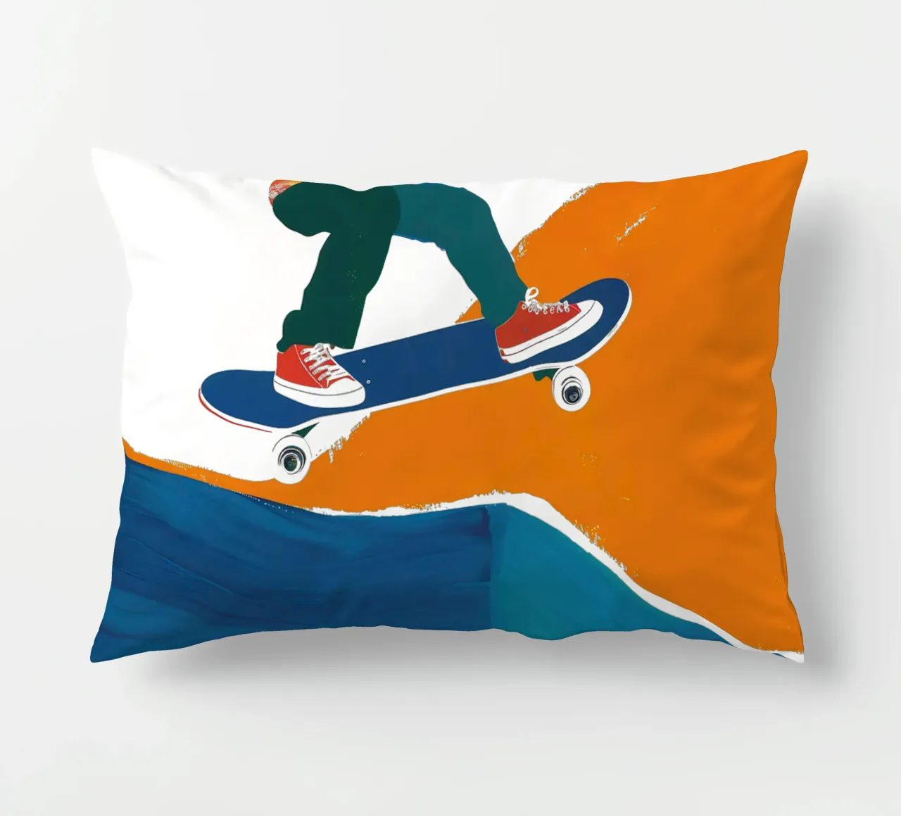 California Retro Skater Boy Vibes cuscino da Autofocus