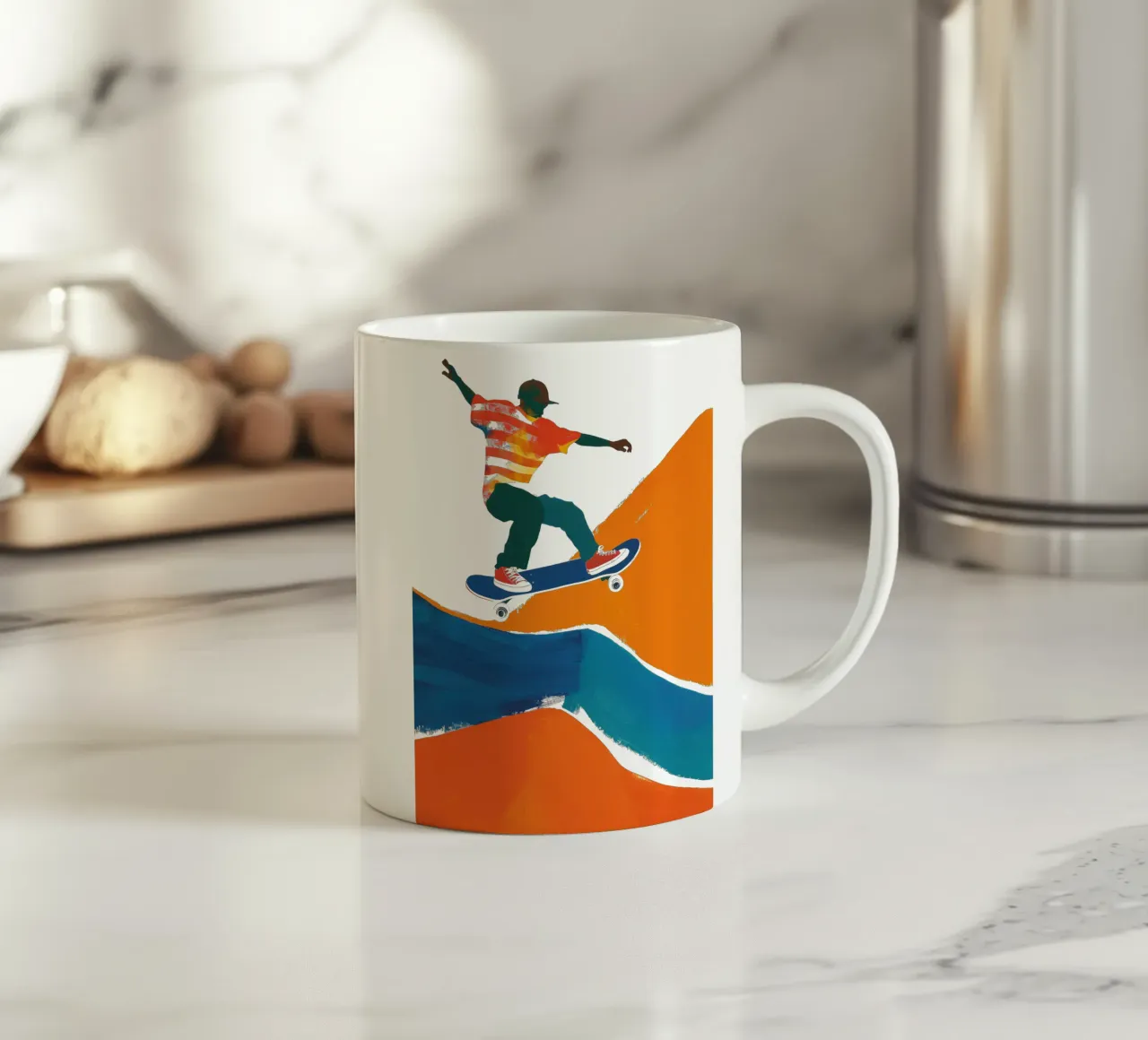 California Retro Skater Boy Vibes tazza in ceramica da Autofocus