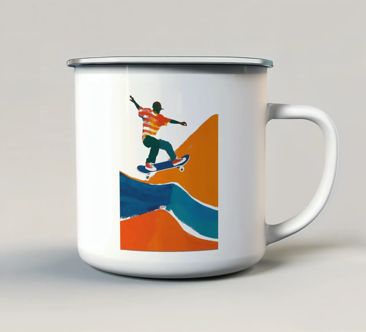 California Retro Skater Boy Vibes tazza in smalto da Autofocus