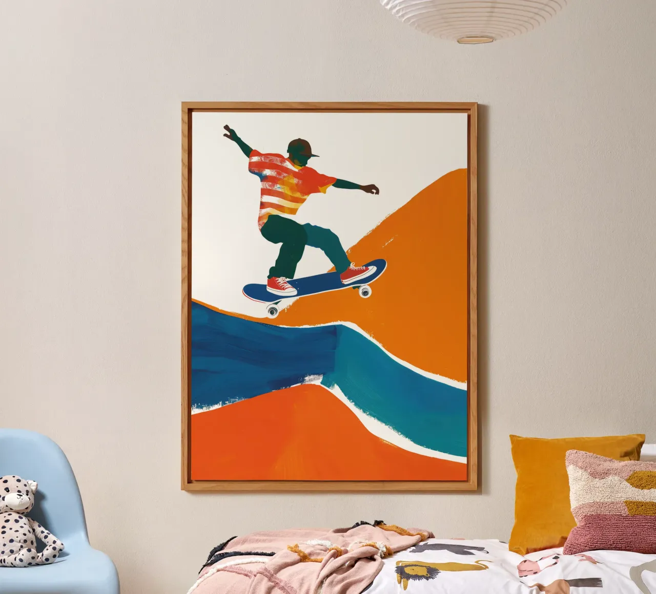 California Retro Skater Boy Vibes alluminio dibond da Autofocus
