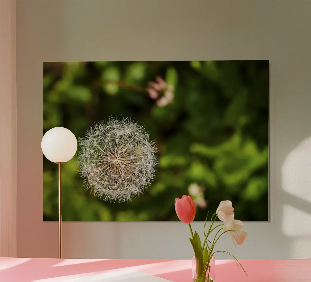 Dandelion Seed Head Close-Up – Nature Photography Print poster by jay