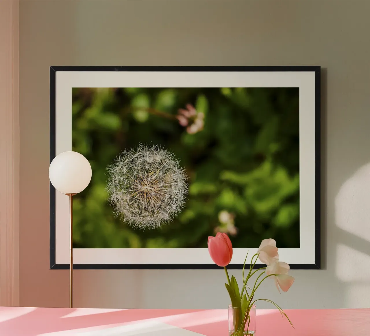 Dandelion Seed Head Close-Up – Nature Photography Print poster by jay