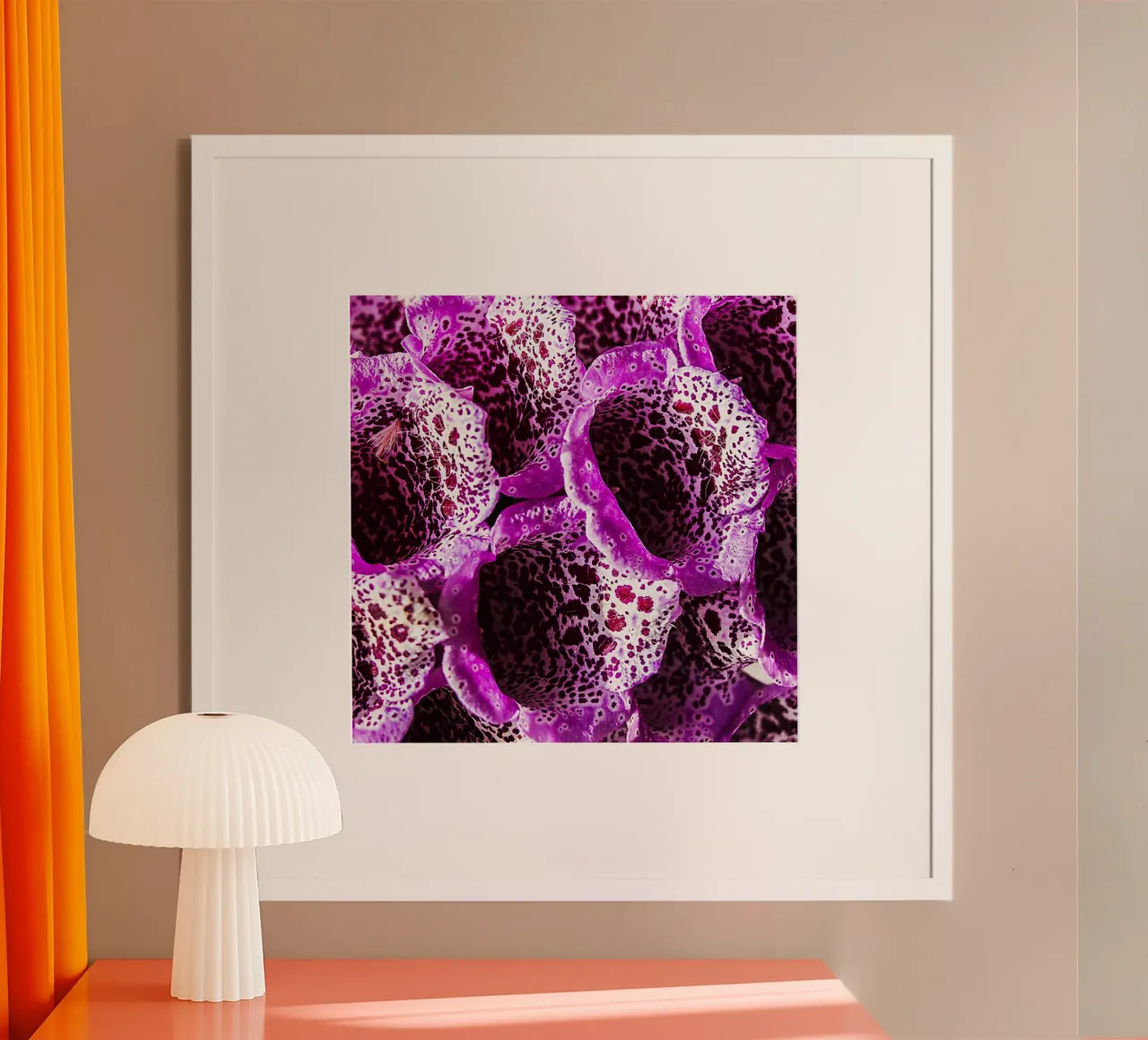 Purple Floral Pattern – Repetitive Spring Flowers Print poster by jay