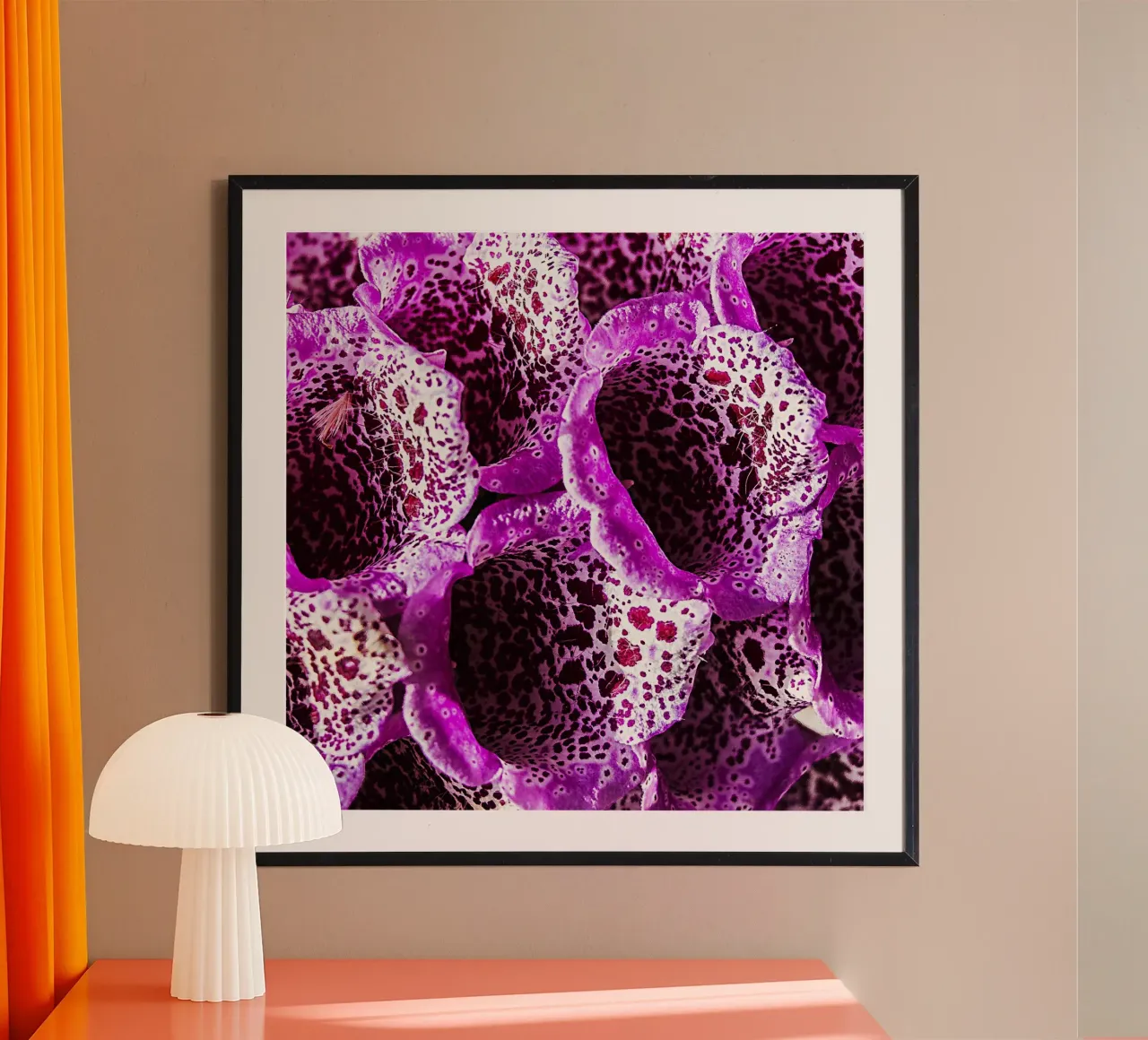 Purple Floral Pattern – Repetitive Spring Flowers Print poster by jay