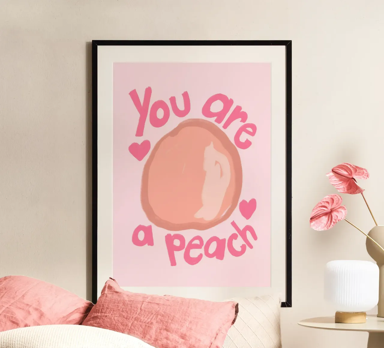 Perzik poster van Athene Fritsch