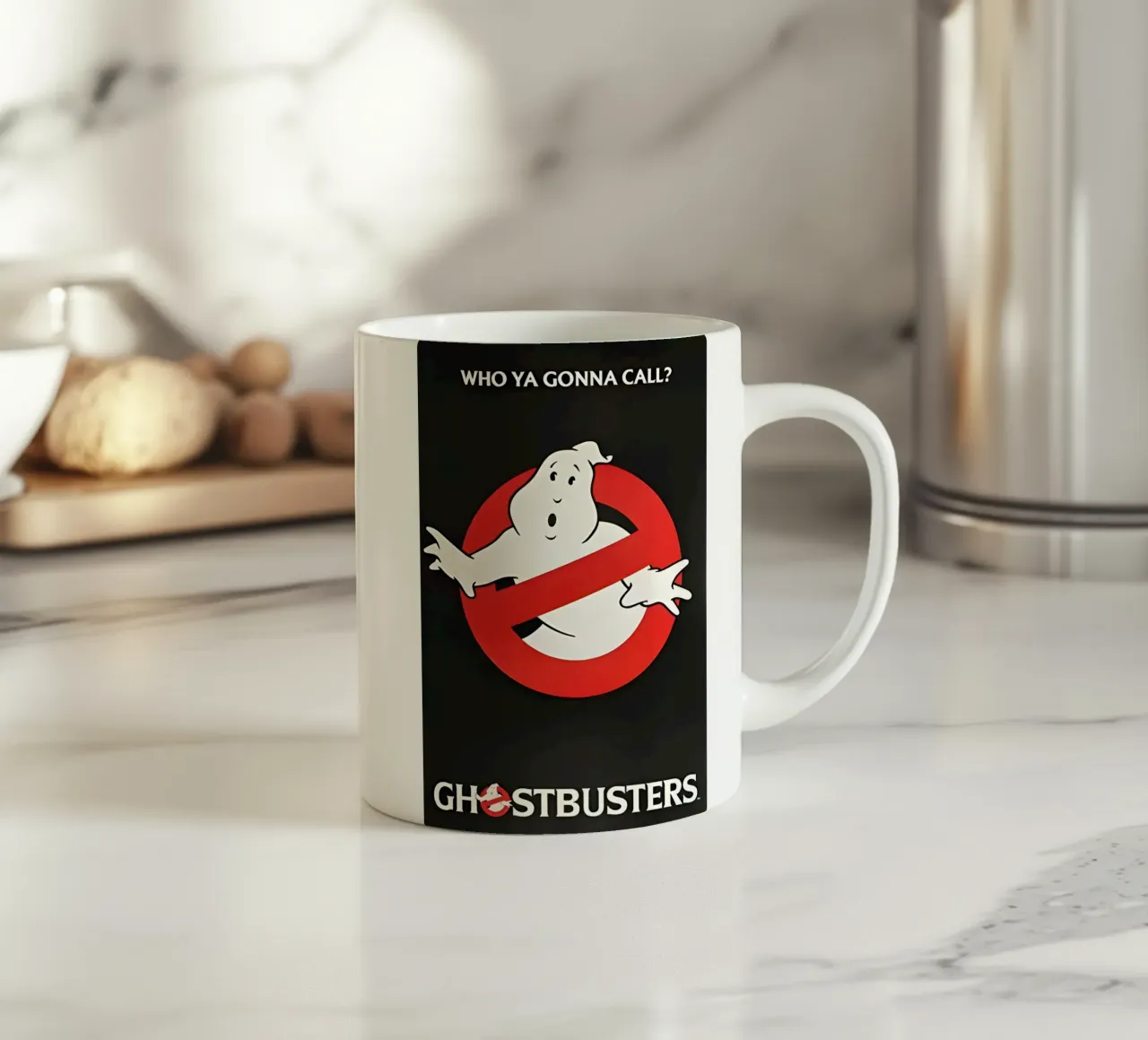 GHOSTBUSTERS tazza in ceramica da Low poly art