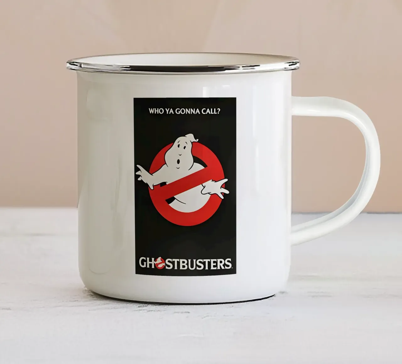 GHOSTBUSTERS tazza in smalto da Low poly art