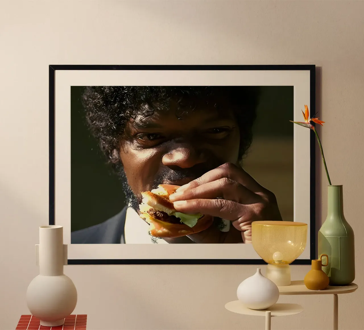 Meme eatin Burger poster da Low poly art