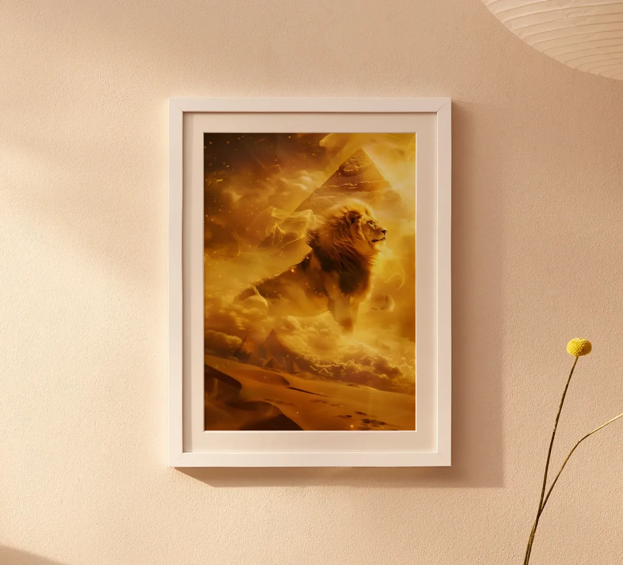 Leone Egitto piramide arte mistica fantasy poster da WILD ART