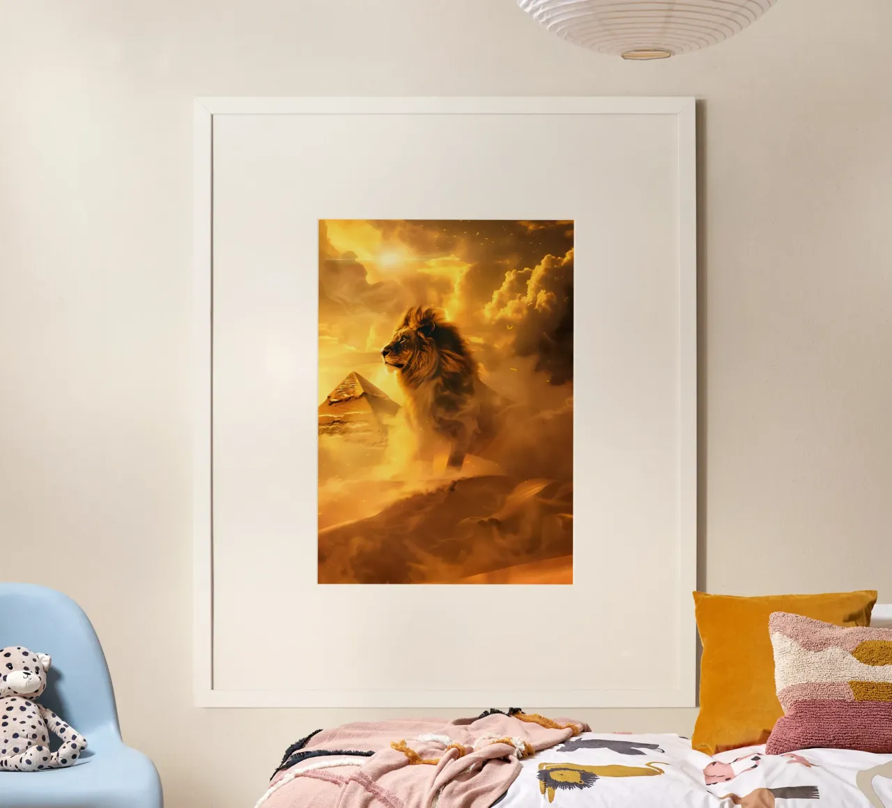 Leone Egitto deserto poster da WILD ART