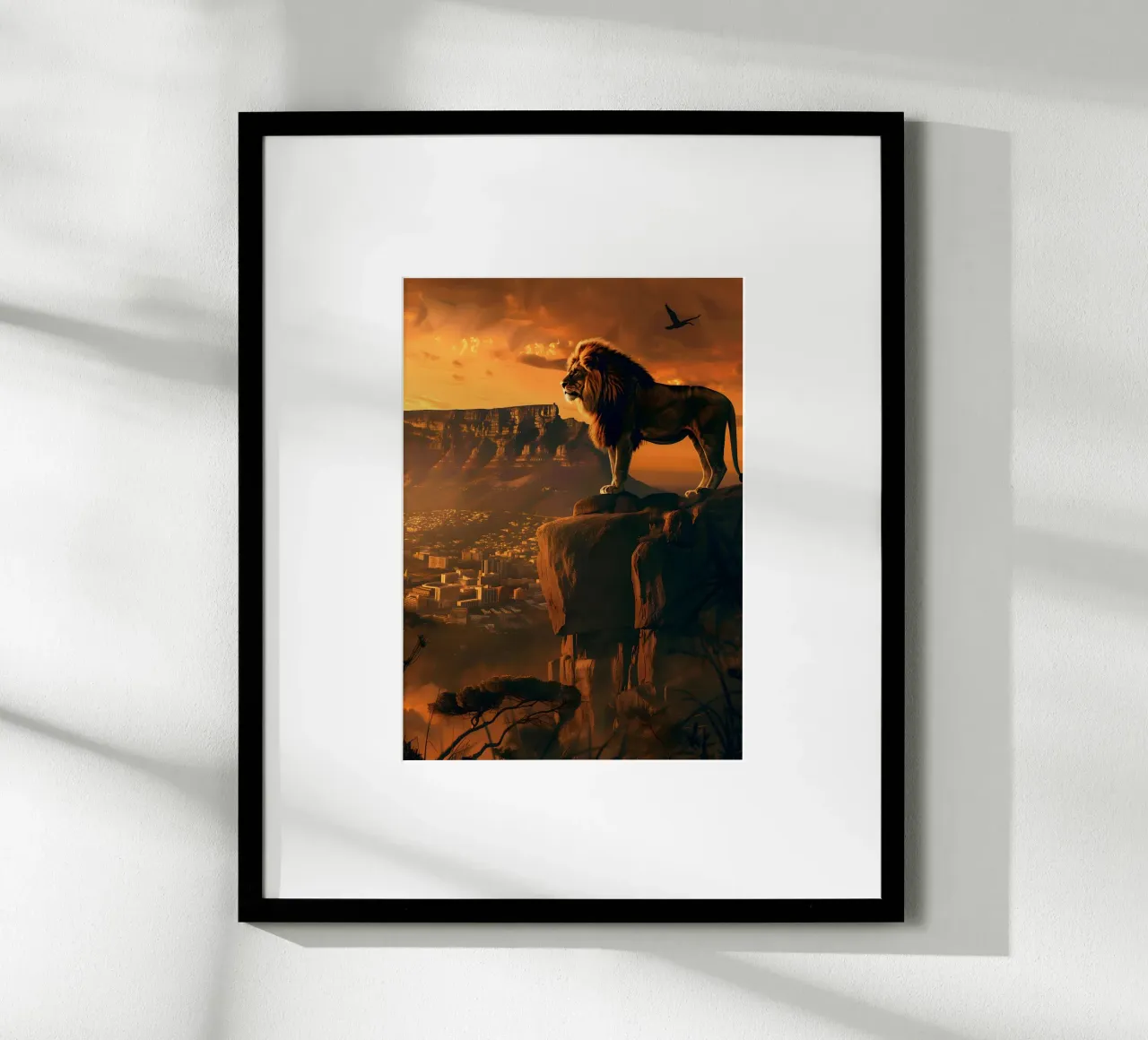 Leone di Città del Capo arte mistica e fantasy poster da WILD ART