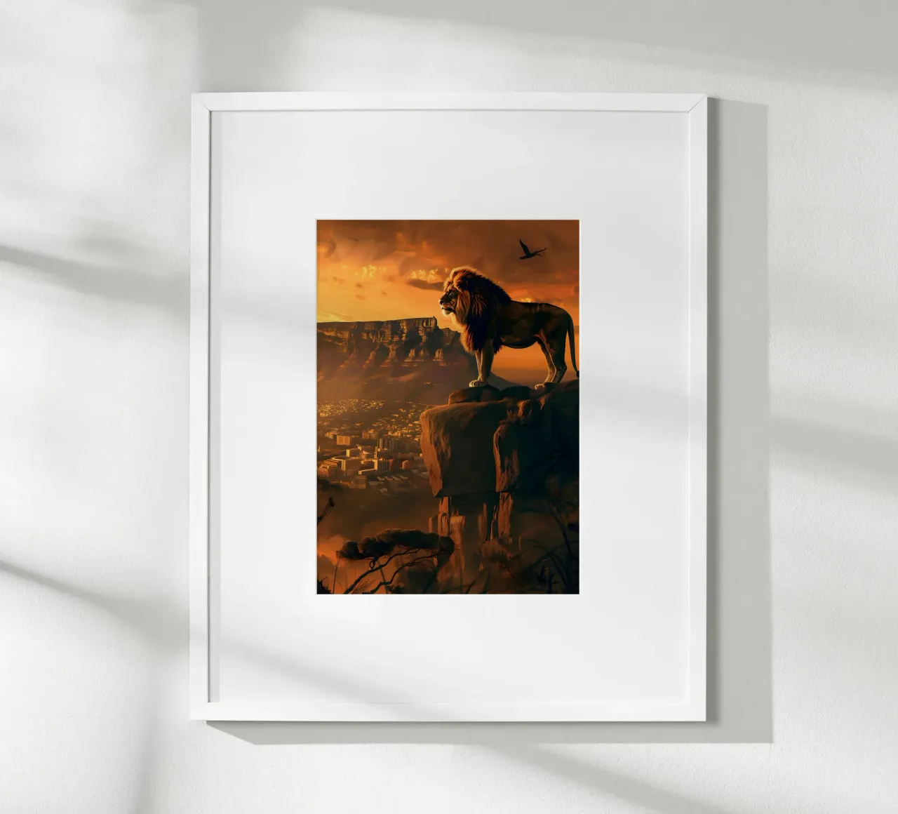 Leone di Città del Capo arte mistica e fantasy poster da WILD ART